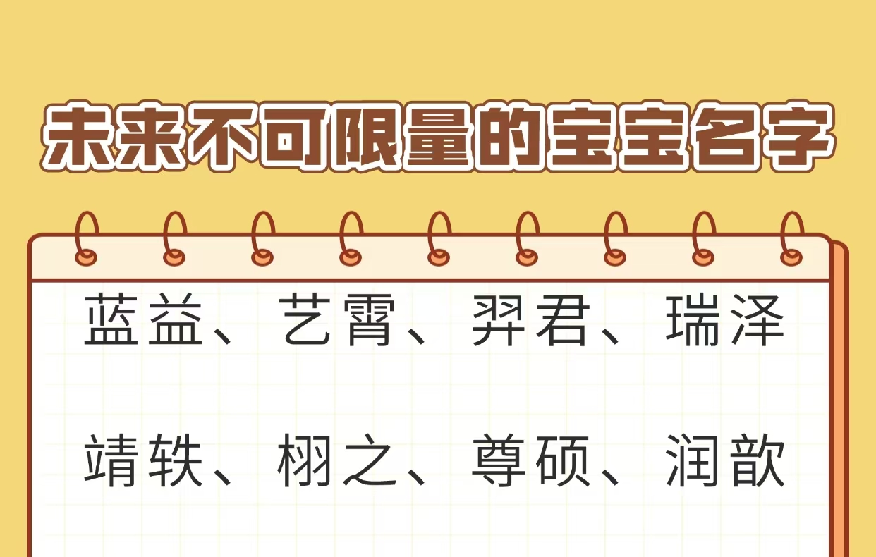 未来不可限量的宝宝名字